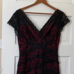 Marina black and red evening dress size 12